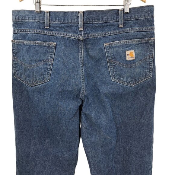 Carhartt FR Flame Resistance Relaxed Fit Jeans Size 40 x 32 Cotton B100 Flaw - Picture 9 of 10